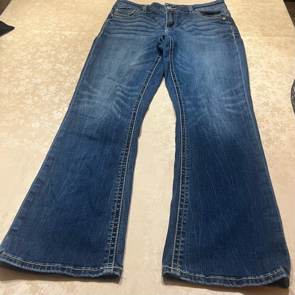 Buckle Daytrip Virgo Denim Jeans Womens 29S Blue Bootcut Mid Rise Stretch Comfy - Picture 5 of 15